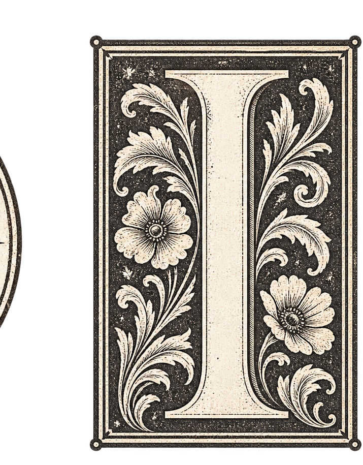 Decorative letter I